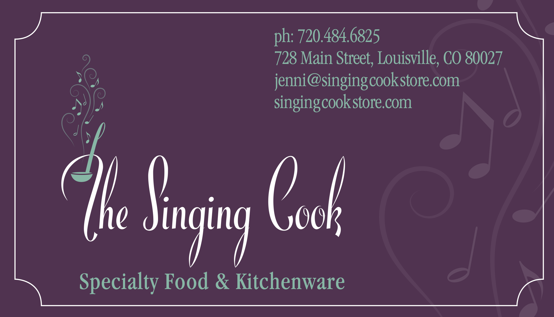 The Singing Cook